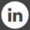 Black and white LinkedIn icon