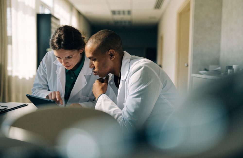 Dermatology practice team reviewing billing inside their EHR